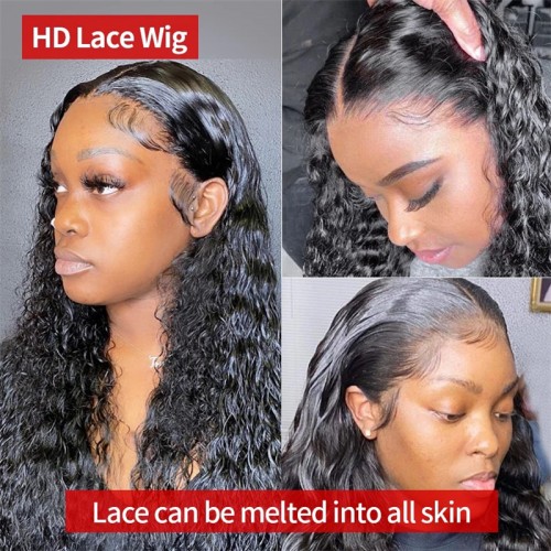 13x6 HD Lace Human Hair Water Wave Lace Front Wigs | Human Hair Wig | Lace Front